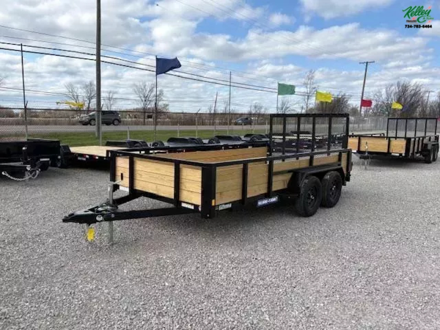New 2025 Sure-Trac 7x14 7K 3-Board Tandem Axle Utility Trailer