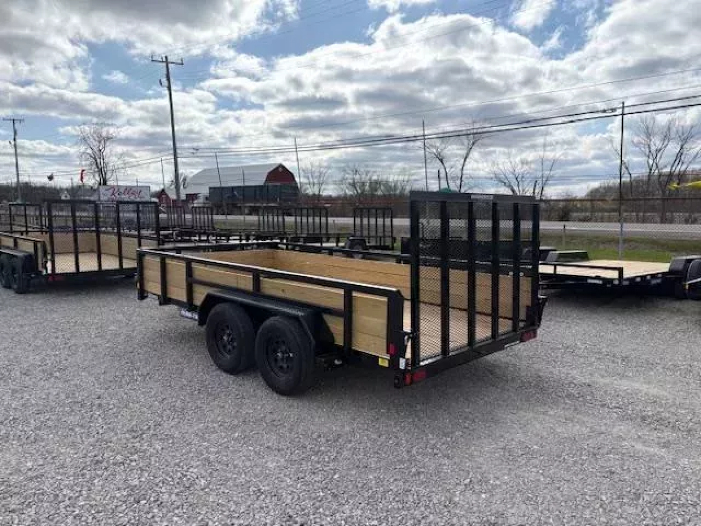 New 2025 Sure-Trac 7x14 7K 3-Board Tandem Axle Utility Trailer