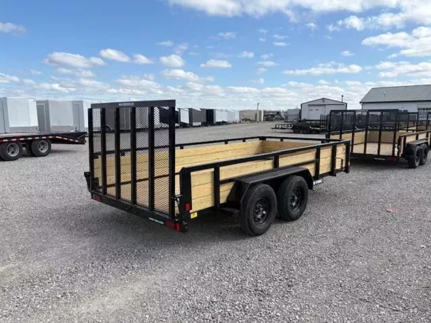 New 2025 Sure-Trac 7x14 7K 3-Board Tandem Axle Utility Trailer
