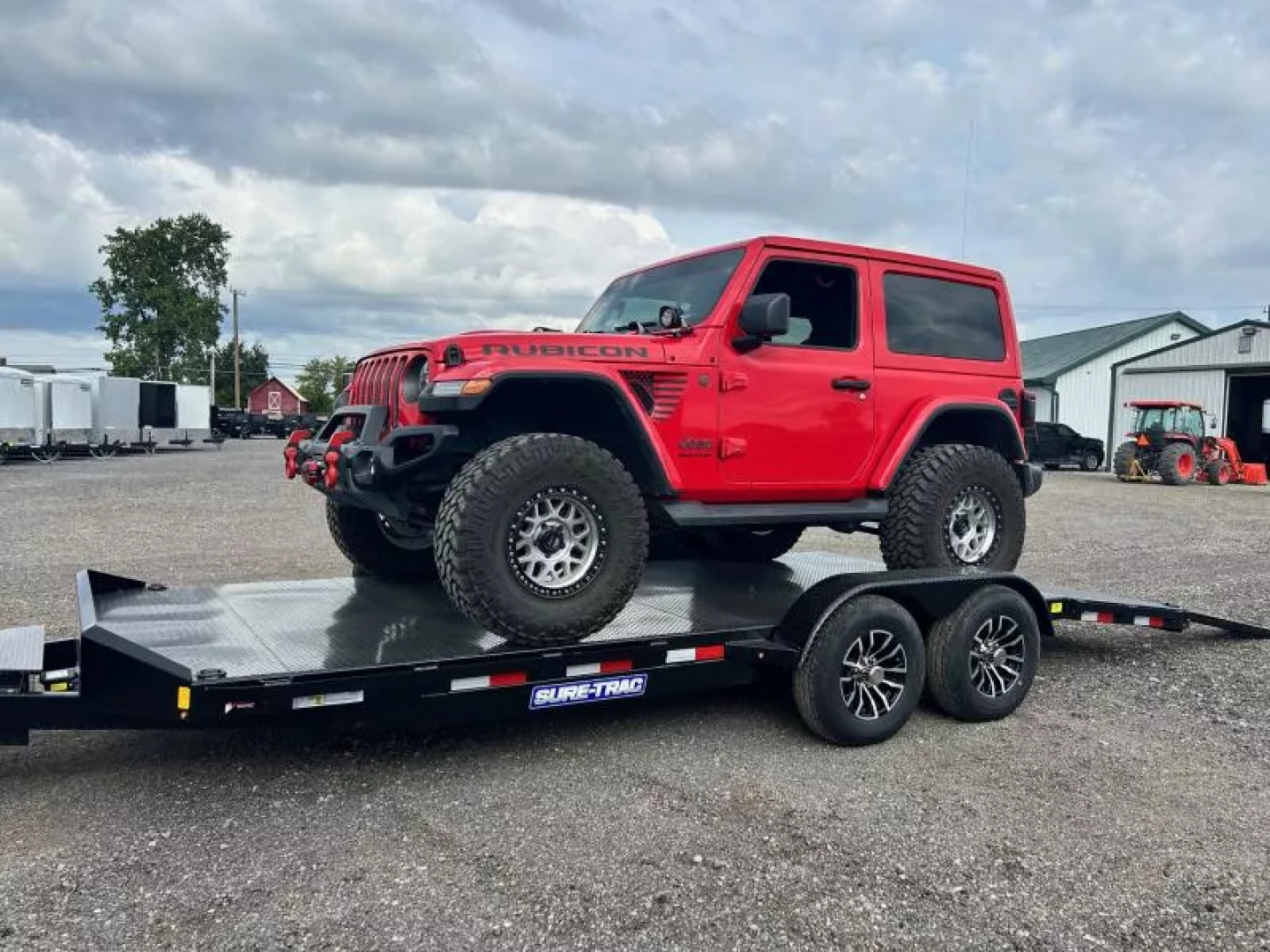 New 2025 Sure-Trac 7x20 10K Steel Deck Car Hauler Trailer