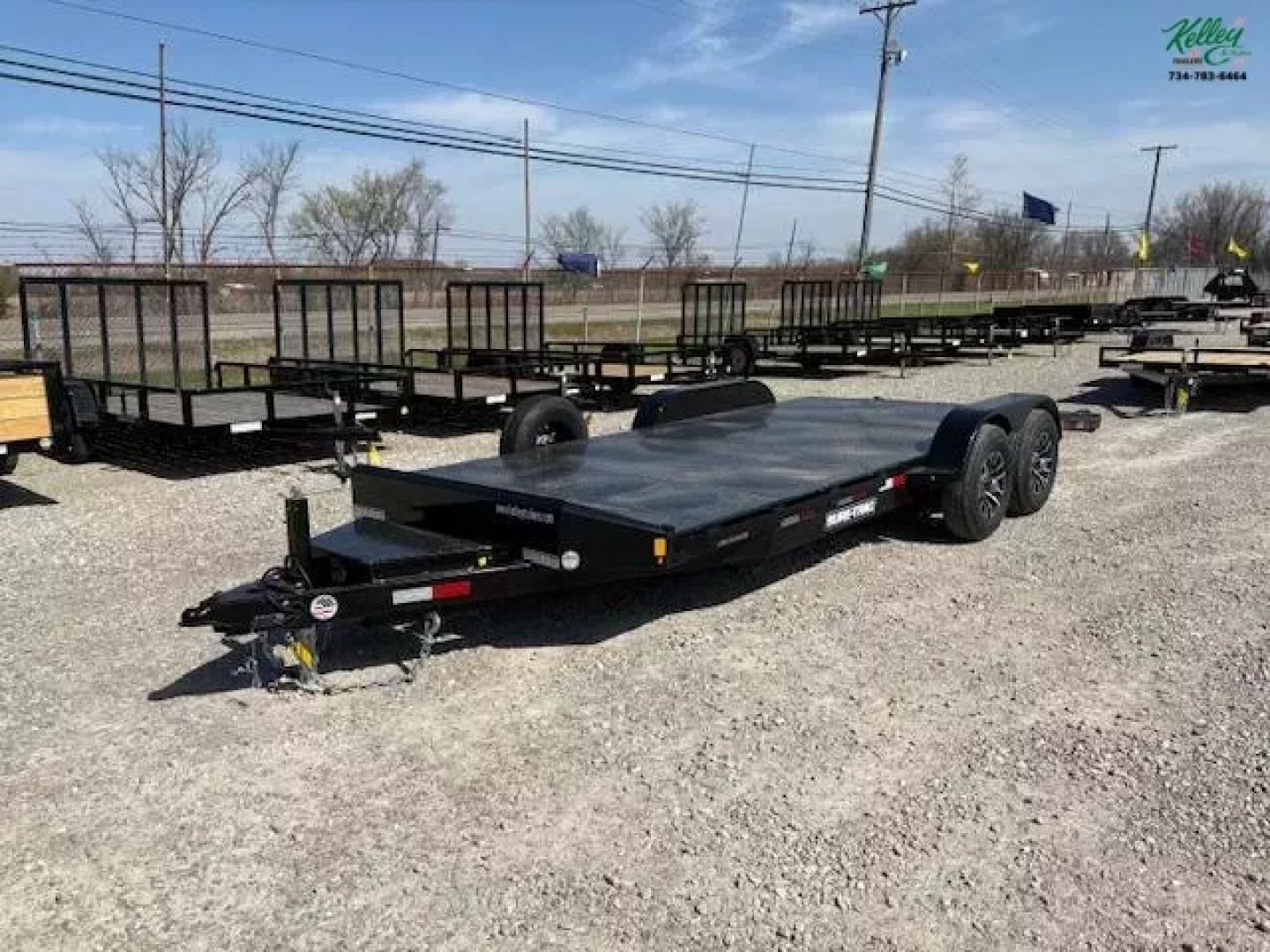 New 2025 Sure-Trac 7x20 10K Steel Deck Car Hauler Trailer