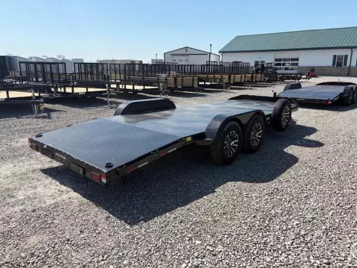New 2025 Sure-Trac 7x20 10K Steel Deck Car Hauler Trailer