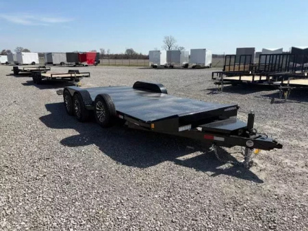 New 2025 Sure-Trac 7x20 10K Steel Deck Car Hauler Trailer