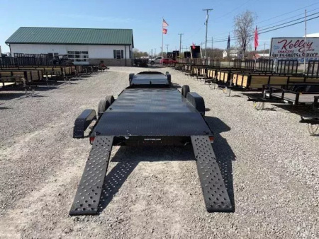 New 2025 Sure-Trac 7x20 10K Steel Deck Car Hauler Trailer