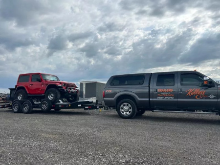 New 2025 Sure-Trac 7x20 10K Steel Deck Car Hauler Trailer