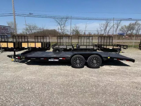 New 2025 Sure-Trac 7x20 10K Steel Deck Car Hauler Trailer