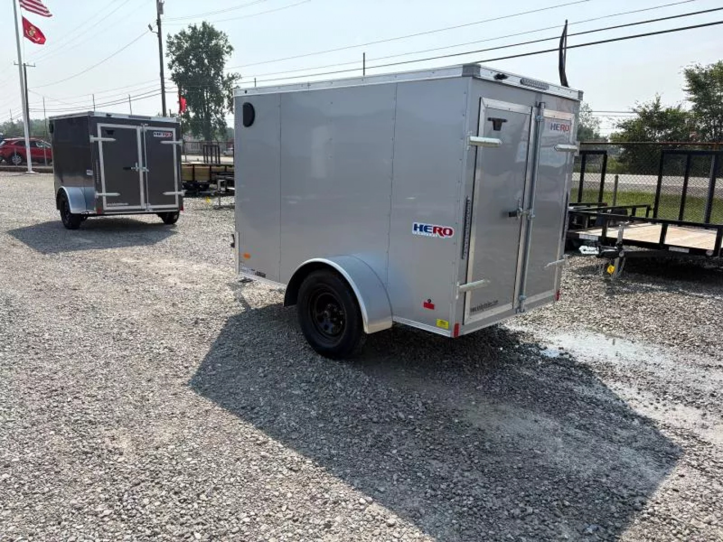 New 2025 Bravo 5x8 3K Hero Cargo Trailer