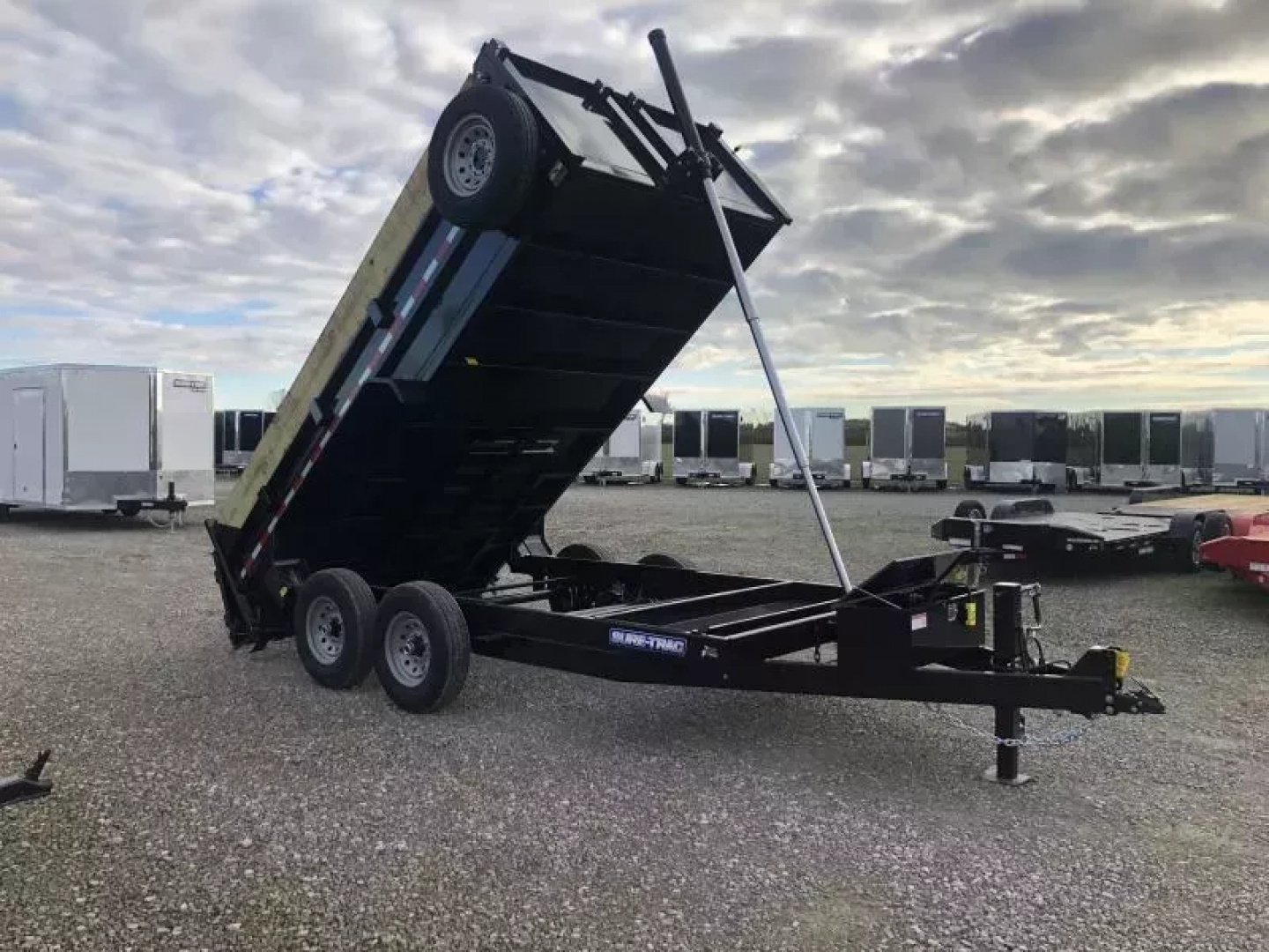 New 2025 Sure-Trac 82"x14 14K Low Pro Telescopic Dump