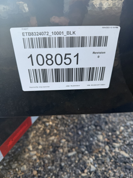 New 2026 Iron Bull ETB10 83" x 24' 14K GVWR Equipment Trailer