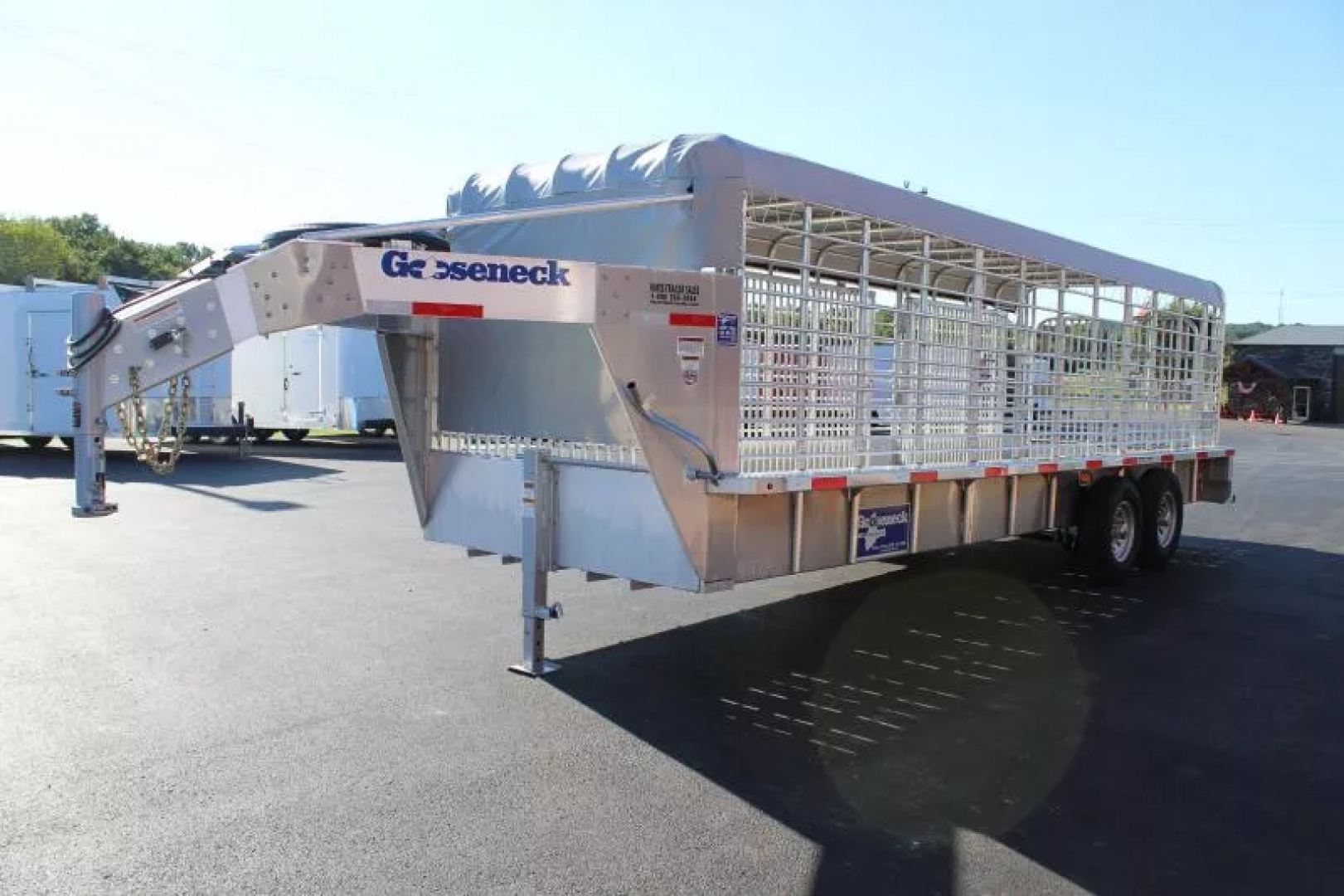 New 2025 Gooseneck CANVAS TOP Stock / Stock Combo Trailer