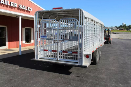 New 2025 Gooseneck CANVAS TOP Stock / Stock Combo Trailer