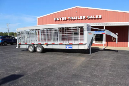 New 2025 Gooseneck CANVAS TOP Stock / Stock Combo Trailer