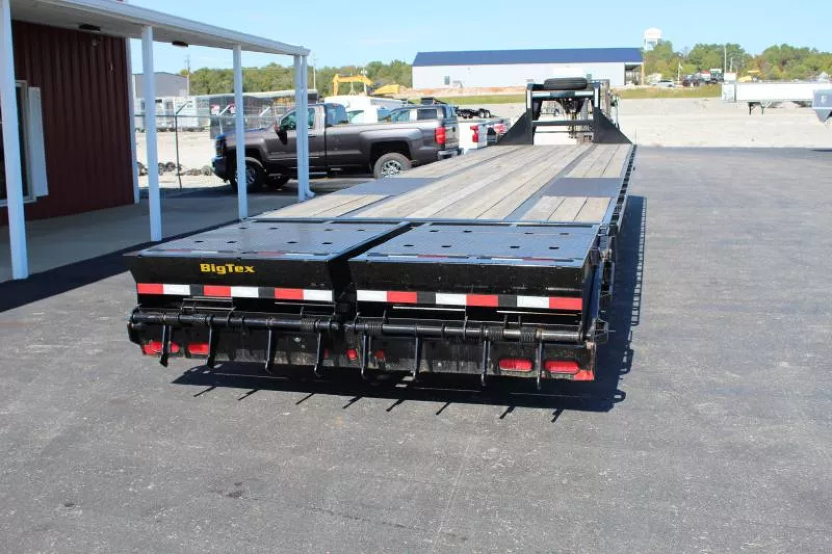 Used 2022 Big Tex Trailers Gooseneck Flat Equipment Trailer