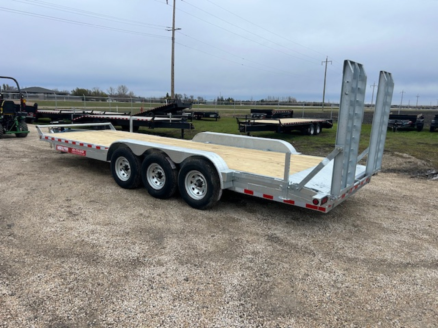 New 2026 Canada Trailers 24 ft Galvanized Triple Axle Equipment Trailer