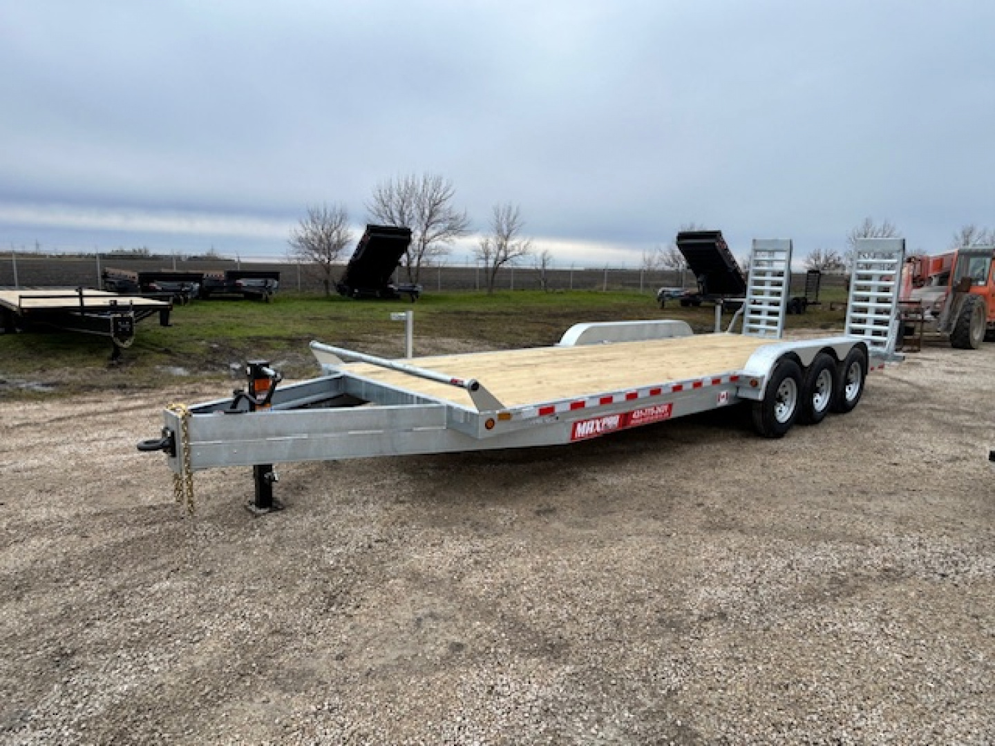 New 2026 Canada Trailers 24 ft Galvanized Triple Axle Equipment Trailer