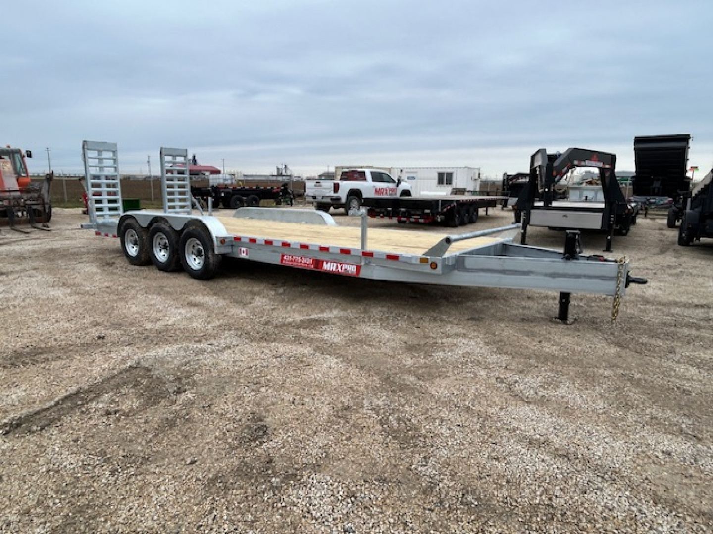 New 2026 Canada Trailers 24 ft Galvanized Triple Axle Equipment Trailer