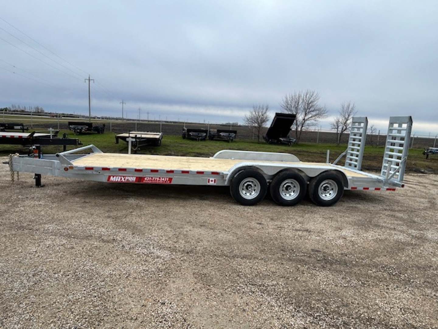 New 2026 Canada Trailers 24 ft Galvanized Triple Axle Equipment Trailer