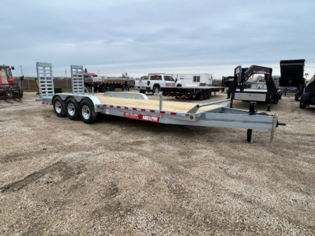 New 2026 Canada Trailers 24 ft Galvanized Triple Axle Equipment Trailer