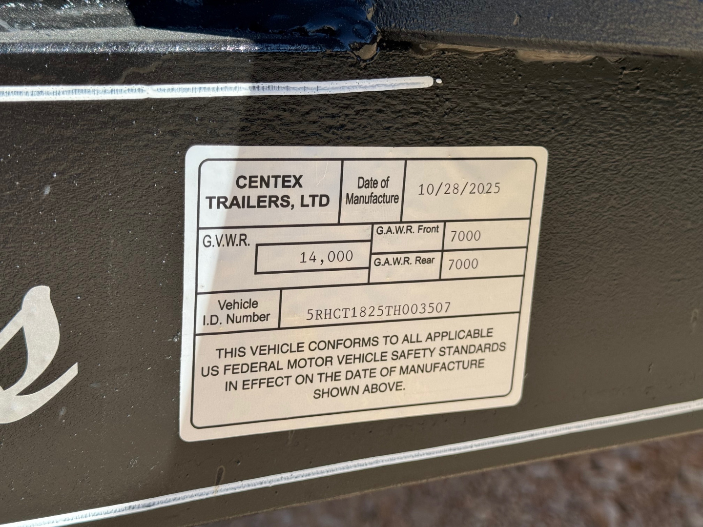 New 2026 Centex Trailers 82X1814KBP Equipment Trailer