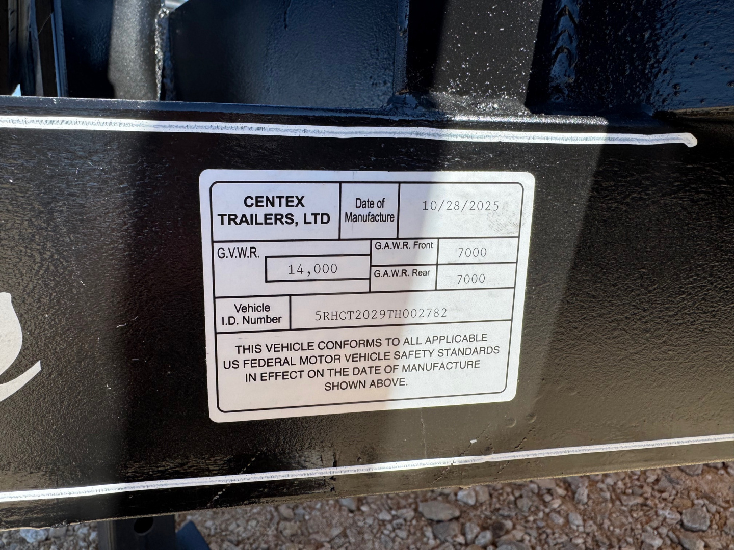 New 2026 Centex Trailers 82X2014KBP-2782 Equipment Trailer