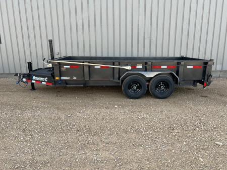 New 2026 Diamond C Trailers 16' LPT207 Telescopic Dump Trailer