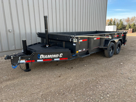 New 2026 Diamond C Trailers 16' LPT207 Telescopic Dump Trailer