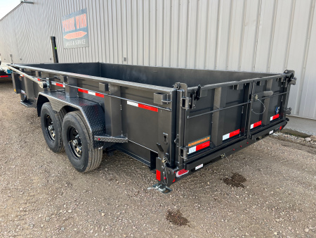 New 2026 Diamond C Trailers 16' LPT207 Telescopic Dump Trailer