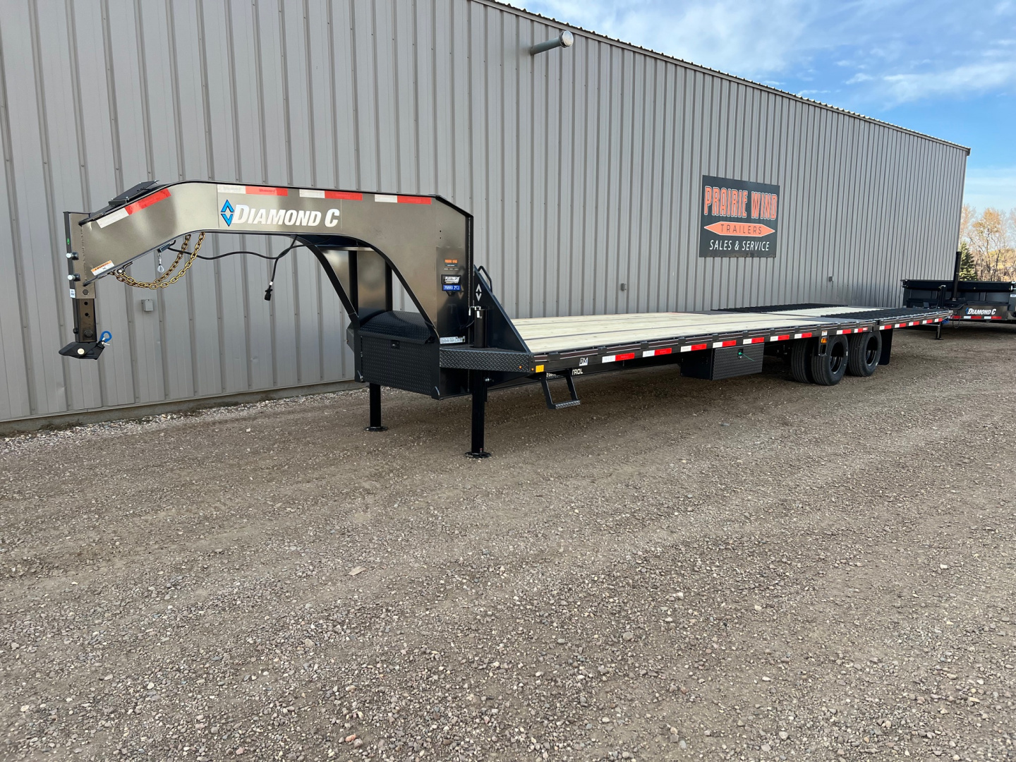 New 2026 Diamond C Trailers 35' FMAX212HDT Gooseneck Hydraulic Tail Flatbed Trailer