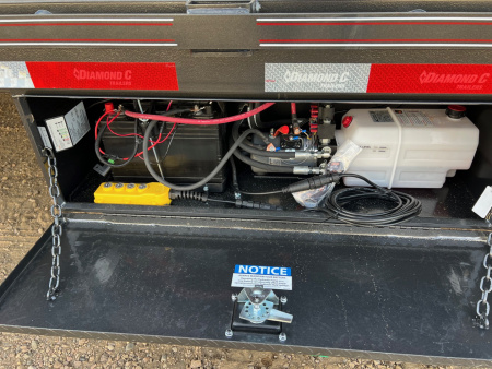 New 2026 Diamond C Trailers 35' FMAX212HDT Gooseneck Hydraulic Tail Flatbed Trailer