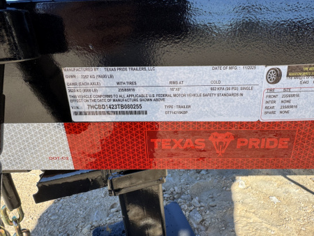 New 2026 Texas Pride Trailers DT71416KBP Dump Trailer