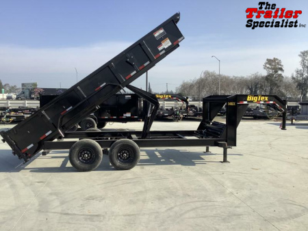 New 2025 Big Tex Trailers 7FT X 16FT 15.9K GVW TA Dump Trailer