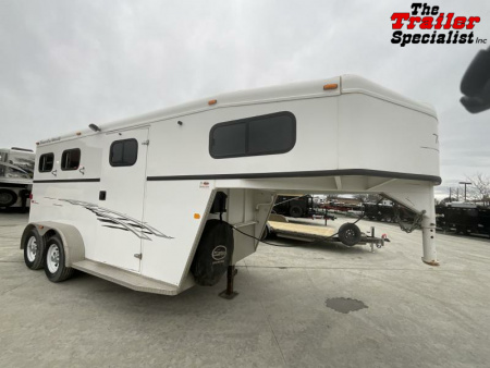 Used 2007 Trails West 2 HORSE SLANT LOAD GOOSENECK Horse Trailer