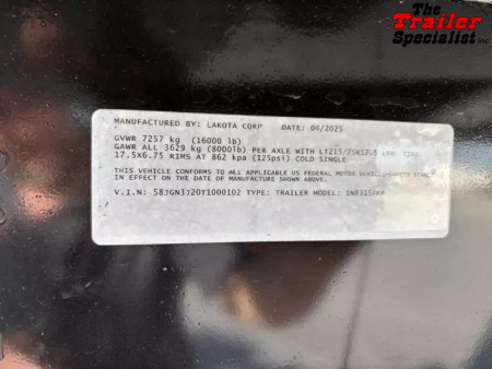 New 2026 Lakota INFINITY 15FT LQ GN 3H SLANT Horse Trailer