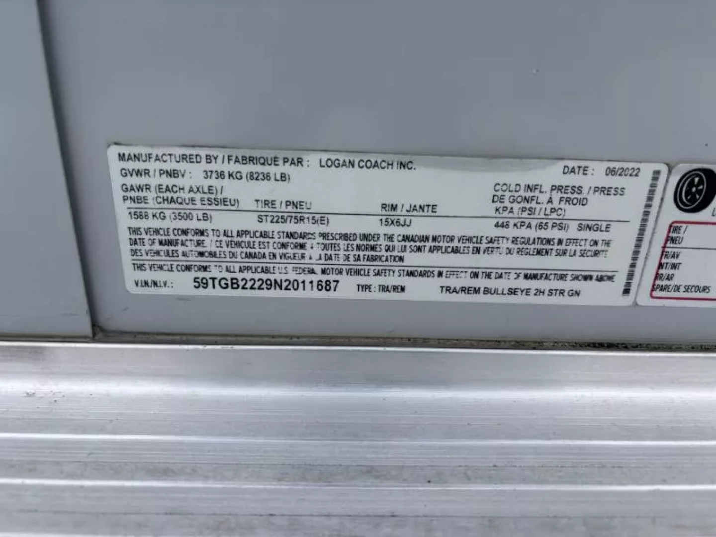 Used 2022 Logan Coach BULLSEYE 2 HORSE GN STRAIGHT LOAD Horse Trailer