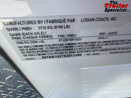 New 2025 Logan Coach BULLSEYE 2H BP STRAIGHT LOAD Horse Trailer