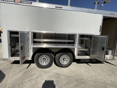 New 2024 Logan Coach CONTRACTOR 8X16 TANDEM AXLE Contractor