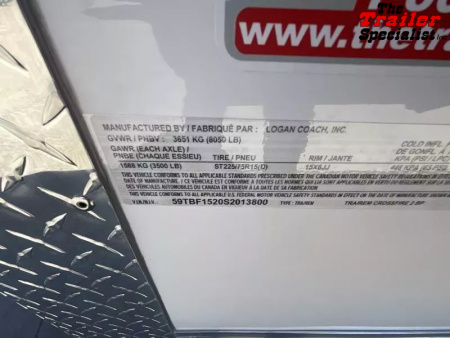 New 2025 Logan Coach 2 HORSE CROSSFIRE BP Horse Trailer