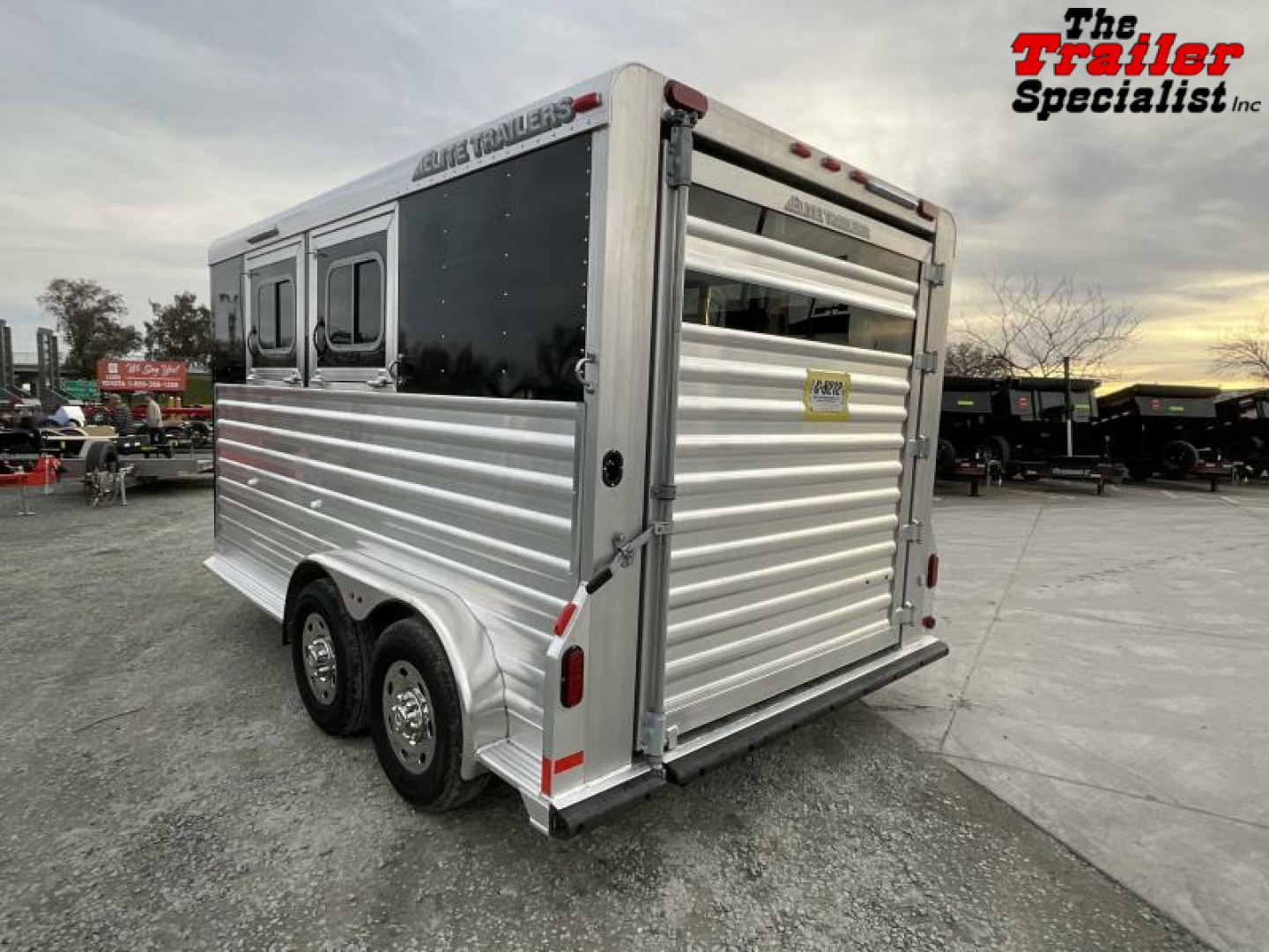 New 2023 Elite Trailers 2 HORSE BUMPERPULL Horse Trailer