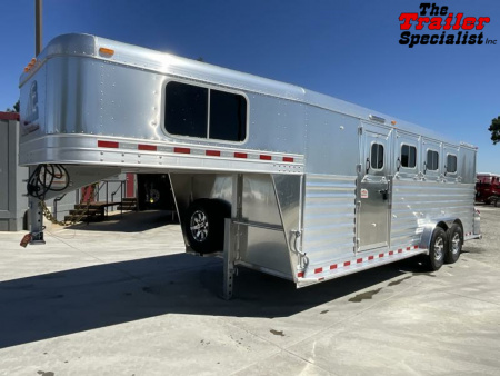 New 2024 Elite Trailers 4 HORSE GN Horse Trailer