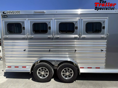 New 2026 Cimarron Trailers 4 HORSE SLANT GN Horse Trailer