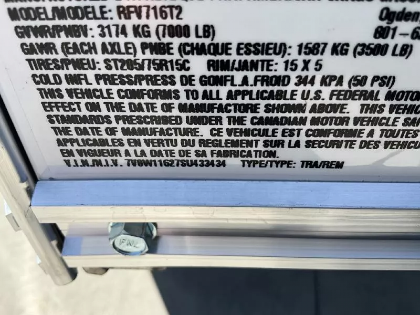 New 2025 Wells Cargo 7FT X 16FT 7K GVW TA Cargo / Enclosed Trailer