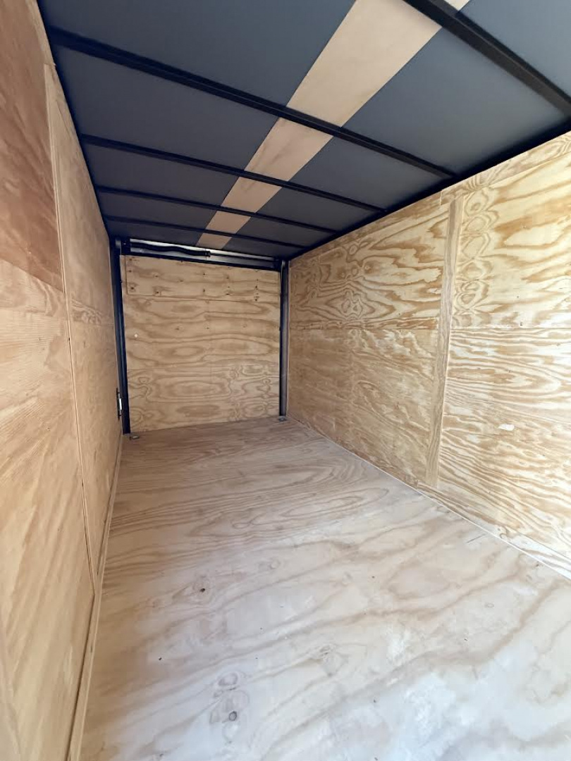 New 7x16 Blue Enclosed Trailer Blackout Package