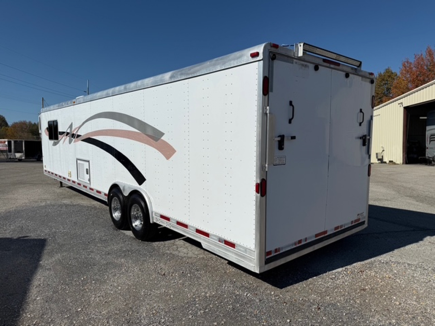 Used 2006 FEATHERLITE 8.5X32 RACE TRAILER