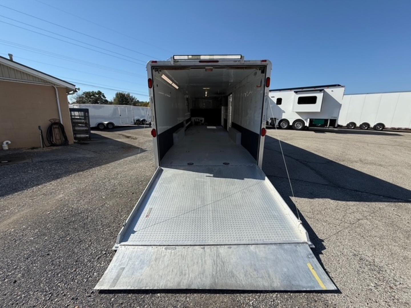 Used 2006 FEATHERLITE 8.5X32 RACE TRAILER