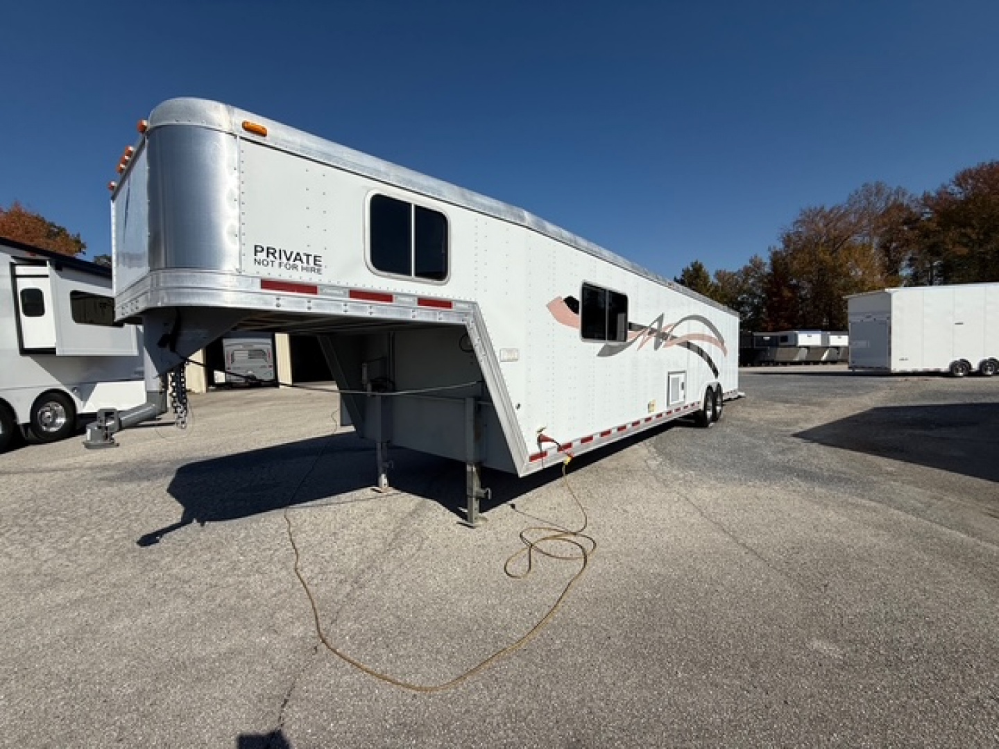 Used 2006 FEATHERLITE 8.5X32 RACE TRAILER