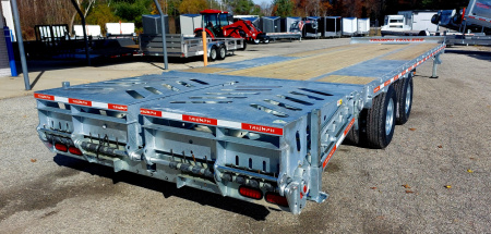 New 102X25+5 GALVANIZED EQUIPMENT HUTCH SUSPENSION HAULER 12K AXLES HYDRAULIC BRAKES 19245# PAYLOAD TRIUMPH