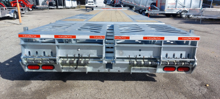 New 102X25+5 GALVANIZED EQUIPMENT HUTCH SUSPENSION HAULER 12K AXLES HYDRAULIC BRAKES 19245# PAYLOAD TRIUMPH