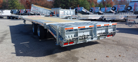 New 102X25+5 GALVANIZED EQUIPMENT HUTCH SUSPENSION HAULER 12K AXLES HYDRAULIC BRAKES 19245# PAYLOAD TRIUMPH