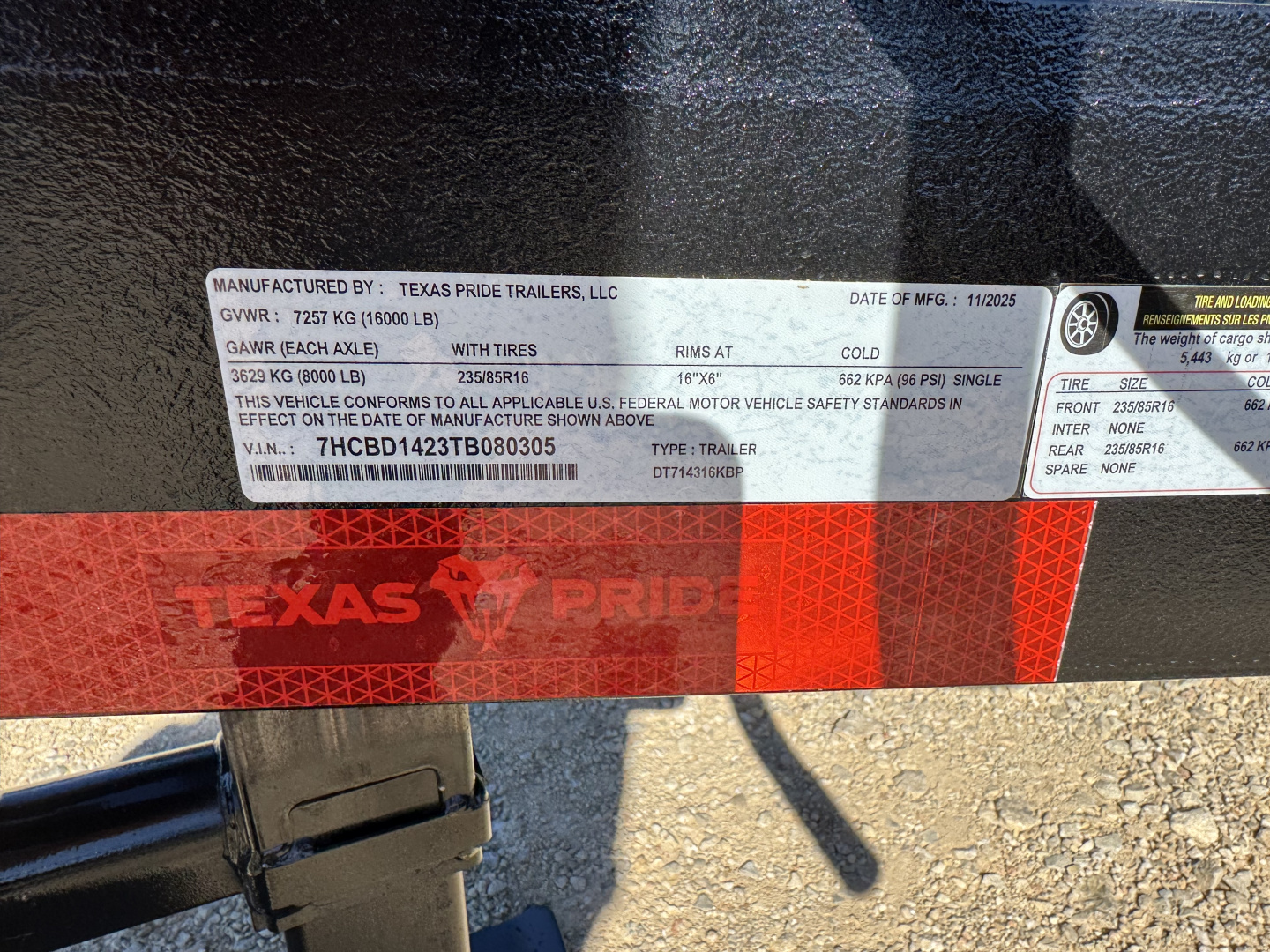 New 2026 Texas Pride Trailers DT714316KBP Dump Trailer