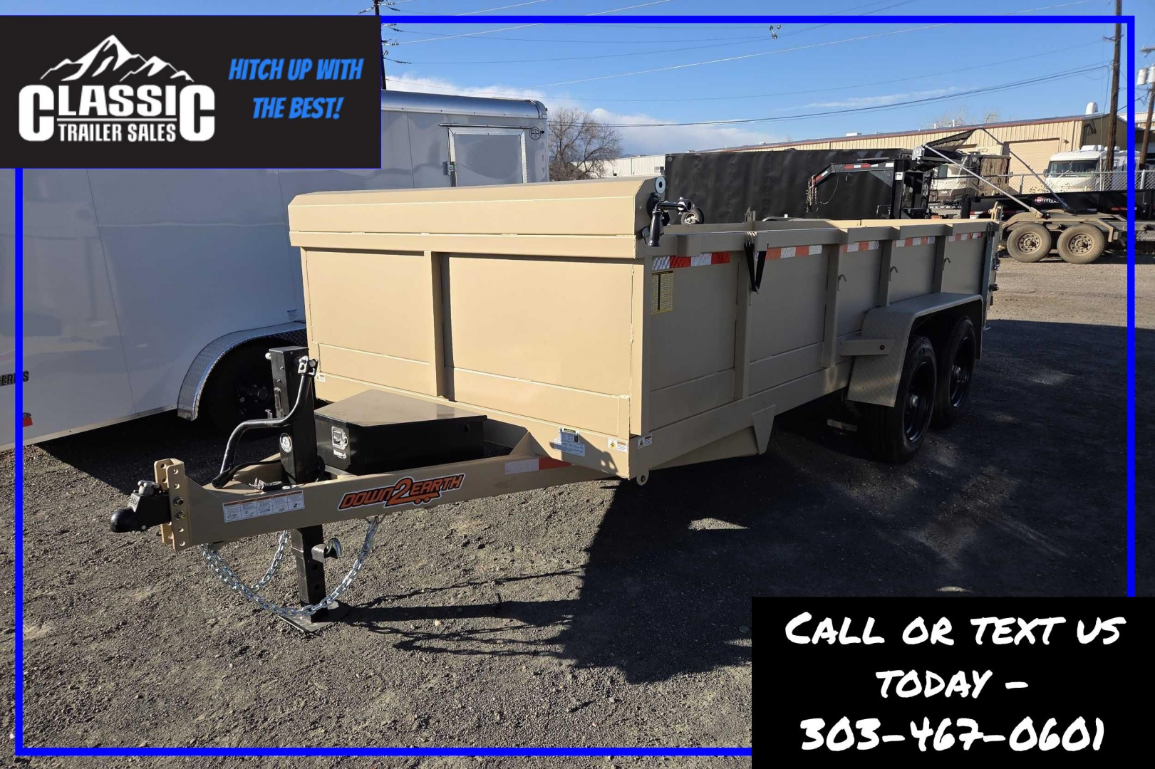 New 2026 Down 2 Earth Trailers DTE716DT8B Dump Trailer